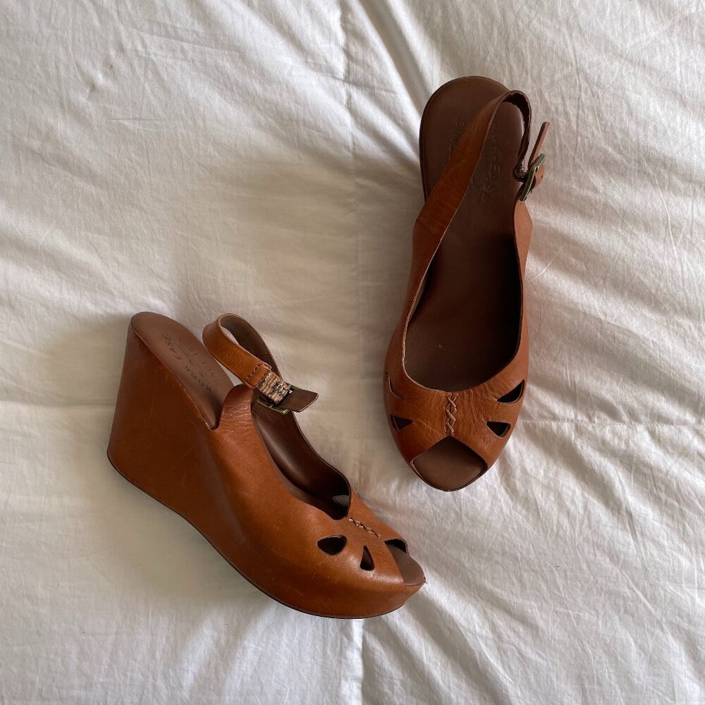 Kork-Ease Leather Wedges (sz 9)